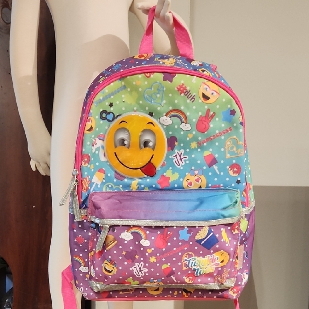 Fun Kids Backpack with Pink and Purple Highlights